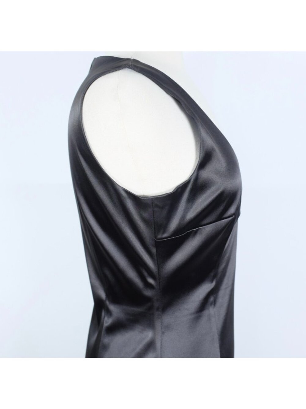 Dolce&Gabbana stretch dress 48 US 12 black satin bodycon - Picture 12 of 14